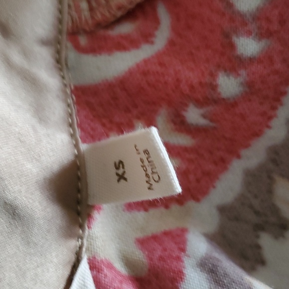 Soft surroundings Burnout Button-down velour velvet Top XS - Picture 7 of 11